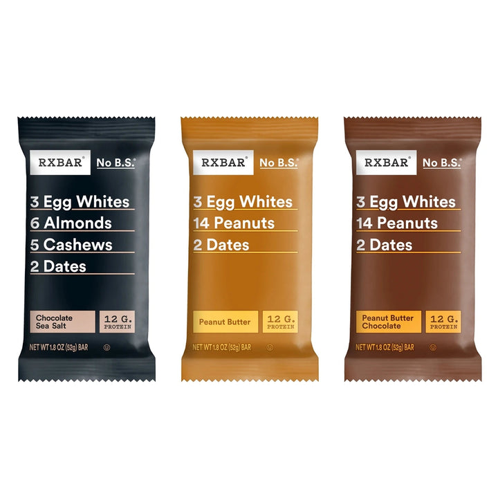 Chocolate Lovers Variety Pack | 10 Protein Bars, 10g Protein Each | RXBAR