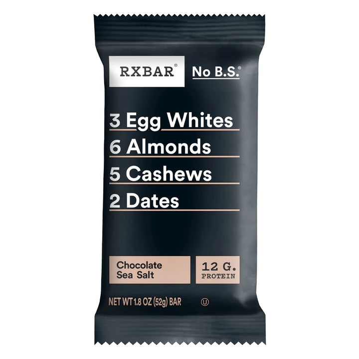 Chocolate Sea Salt Protein Bar, 1.83 oz Bars | Box of 12 | RXBAR