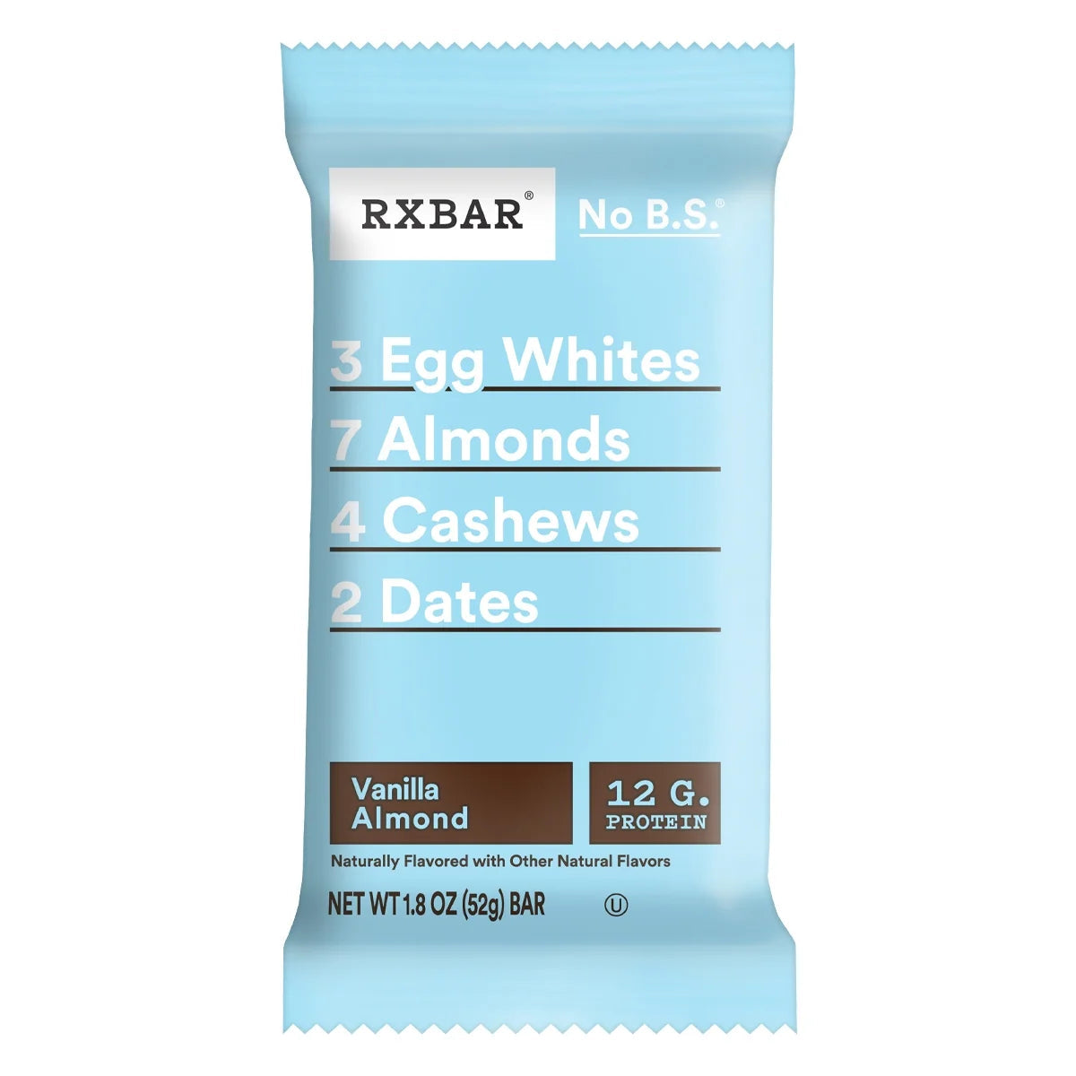 Vanilla Almond Protein Bars | 12-Pack Box, 1.83 oz Each | RXBAR